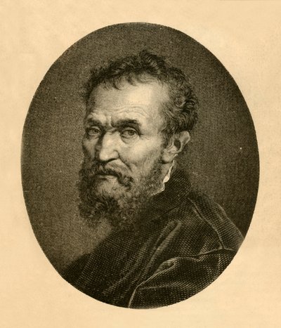 Michelangelo Buonarrotin muotokuva, 1881. tekijältä Unbekannt