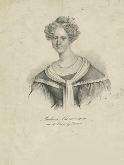 Mélanie dHervilly Gohier Hahnemannin muotokuva 1800-1878, 1830-1835. tekijältä Unbekannt