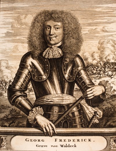 Muotokuva Waldeckin prinssi Georg Friedrichistä 1620-1692 From: Scene of War, 1675. tekijältä Unbekannt