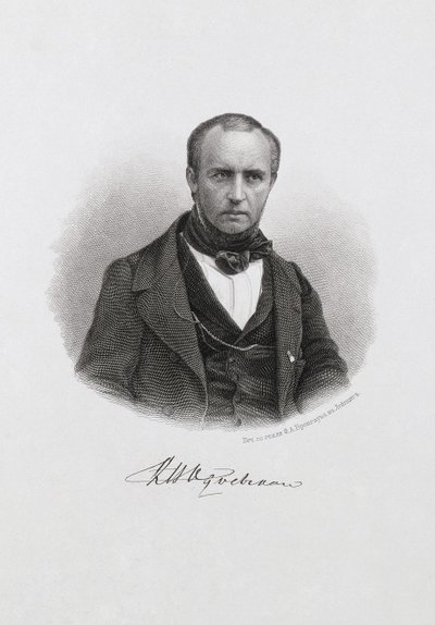 Prinssi Vladimir Fjodorovitš Odojevskin muotokuva 1803-1869, n. 1874 tekijältä Unbekannt