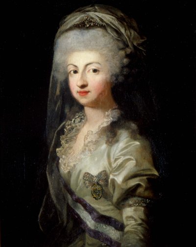 Parman prinsessa Carolina Maria Teresa Giuseppan muotokuva 1770-1804, 1700-luvun loppu tekijältä Unbekannt