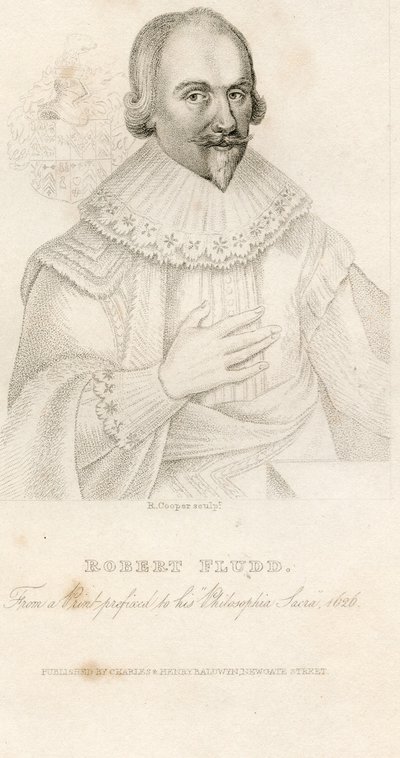 Robert Fluddin muotokuva 1574-1637, 1626 tekijältä Unbekannt