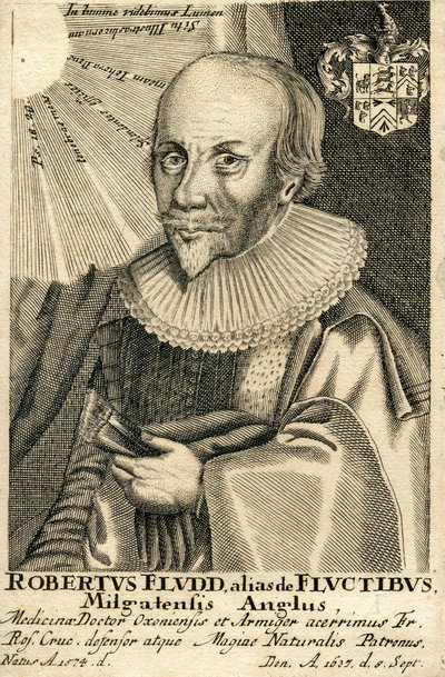 Robert Fluddin muotokuva 1574-1637, 1600-luku tekijältä Unbekannt