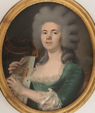 Rosalie Dugazonin muotokuva 1755-1821, 1787. tekijältä Unbekannt