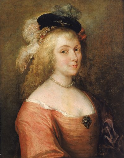 Rubensin vaimon muotokuva, 1600-luku. tekijältä Unbekannt