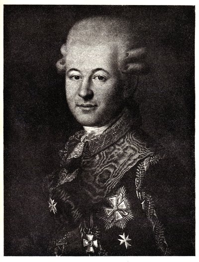 Katariina Suuren suosikin Semjon Zorichin muotokuva 1745-1799, 1800-luvun alku. tekijältä Unbekannt
