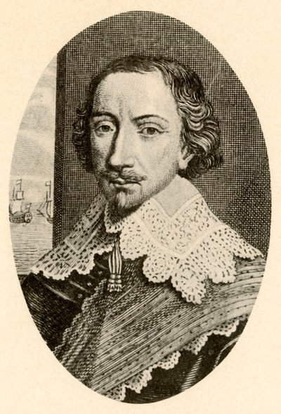 Sir John Penningtonin muotokuva, englantilaisessa haarniskassa Vandyke-kaulus, c1610-1630, 1937. tekijältä Unbekannt