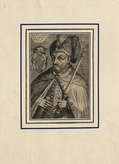 Puolan kuninkaan Stephen Báthoryn muotokuva, 1500-luvun loppu. tekijältä Unbekannt
