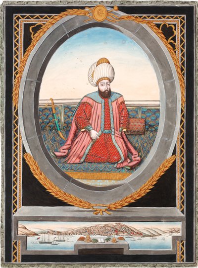 Sulttaani Murad II:n muotokuva 1404-1451 tekijältä Unbekannt