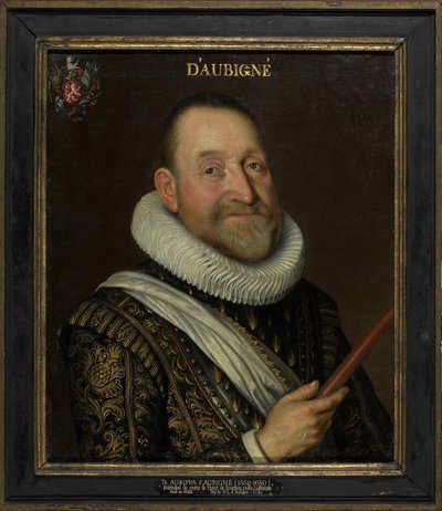 Muotokuva Théodore Agrippasta, chevalier dAubigné 1552-1630, 1700-luvun ensimmäinen kolmannes. tekijältä Unbekannt