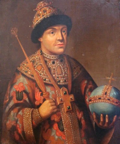 "Tsaari Feodor Aleksejevitšin muotokuva, 1800-luvun ensimmäinen puolisko tekijältä Unbekannt