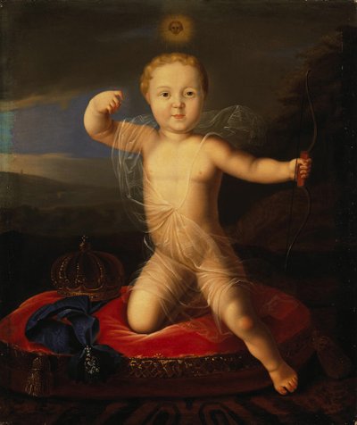 Muotokuva Venäjän Tsarevitš Peter Petrovitshista 1715-1719, 1800-luvun ensimmäinen neljännes. tekijältä Unbekannt
