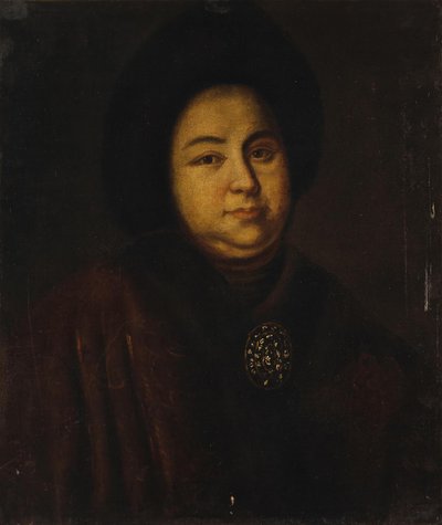 Muotokuva Venäjän tsaari Pietari I:n vaimosta Evdokiya Feodorovna Lopukhina 1669-1731, 1 tekijältä Unbekannt