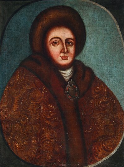 Muotokuva Venäjän tsaari Pietari I:n vaimosta tsaaritar Evdokiya Feodorovna Lopukhina 1669-1731 tekijältä Unbekannt