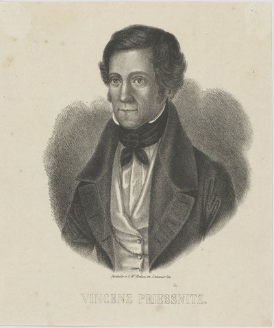 Vincenz Priessnitzin muotokuva 1799-1851, n. 1840. tekijältä Unbekannt