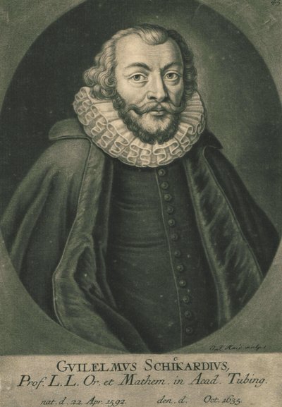 Wilhelm Schickardin muotokuva 1592-1635. tekijältä Unbekannt