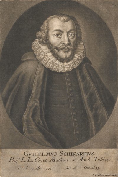 Wilhelm Schickardin muotokuva 1592-1635. tekijältä Unbekannt