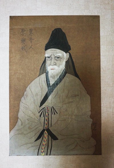 Yi Hwangin muotokuva 1501-1570, 1900-luku. tekijältä Unbekannt