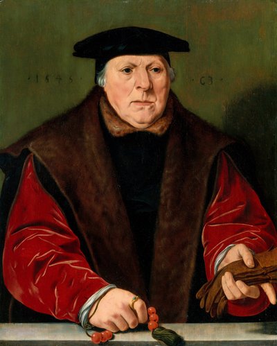 Muotokuva miehestä, jolla on rukous, 1545. tekijältä Unbekannt