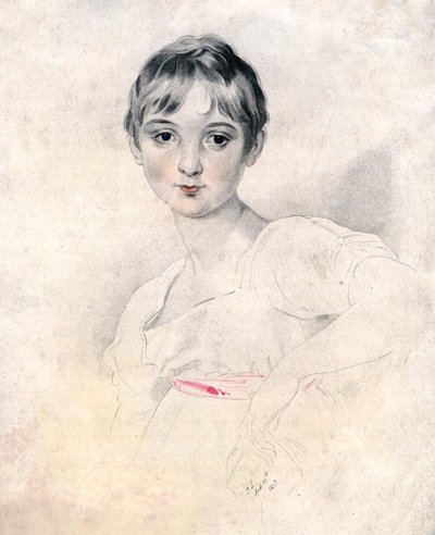 Tytön muotokuva, 1813 tekijältä Unbekannt