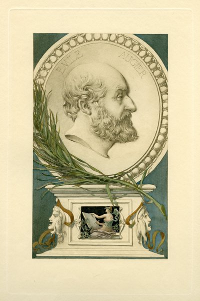 Emile Augierin muotokuva 1820-1889. tekijältä Unbekannt