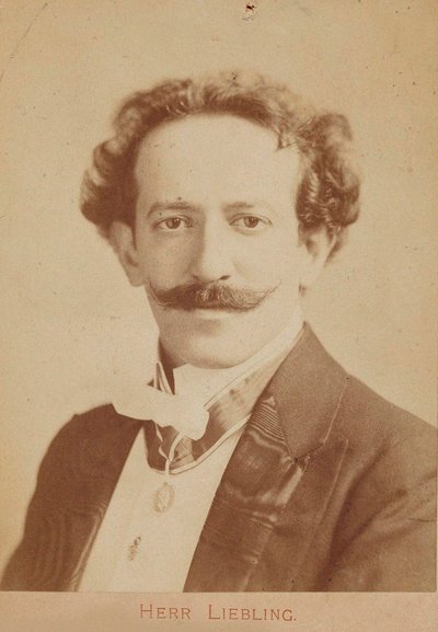Pianisti ja säveltäjä Georg Lieblingin muotokuva 1865-1946, n. 1900 tekijältä Unbekannt