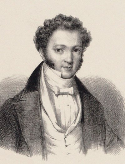 Pianistin ja säveltäjän Ignaz Moschelesin muotokuva 1794-1870 , tekijältä Unbekannt