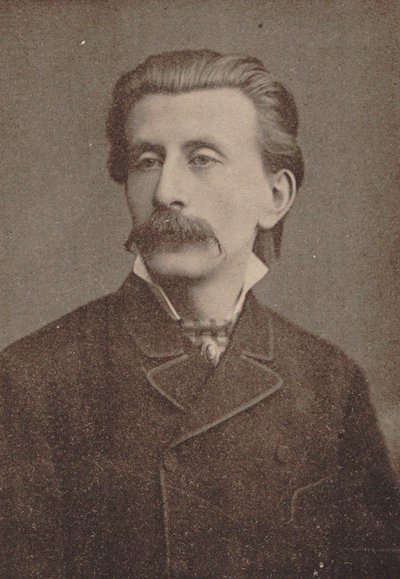 Pianisti ja säveltäjä Moritz Moszkowski muotokuva 1854-1925, n. 1886-1890. tekijältä Unbekannt