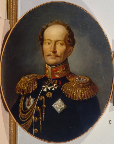 Kenraaliadjutantti Karl Karlovich Merderin muotokuva 1787-1834, 1820-luku tekijältä Unbekannt