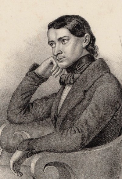 Säveltäjä Alfred Jolyn muotokuva, 1850. tekijältä Unbekannt