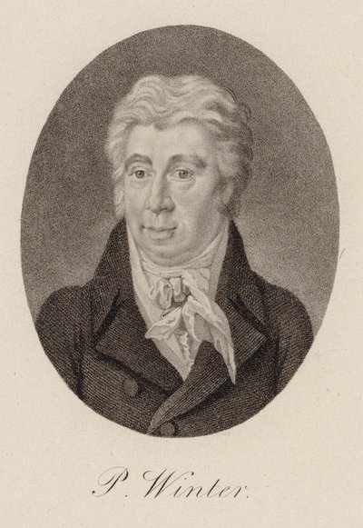 Säveltäjä Peter von Winterin muotokuva 1754-1825, noin 1825. tekijältä Unbekannt