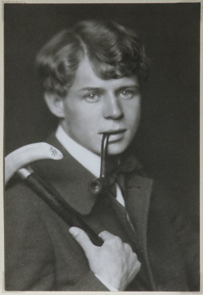 Runoilija Sergei Yeseninin muotokuva 1895-1925, 1919 tekijältä Unbekannt