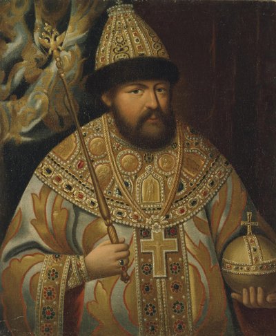 Venäjän tsaari Aleksis I Mihailovitšin muotokuva 1629-1676, 1700-luvun loppu. tekijältä Unbekannt