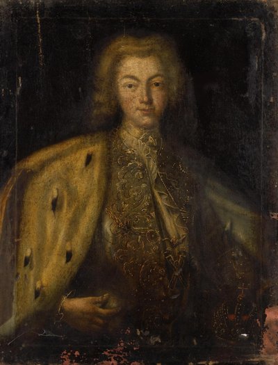 Venäjän tsaari Pietari II:n muotokuva 1715-1730, 1700-luku tekijältä Unbekannt