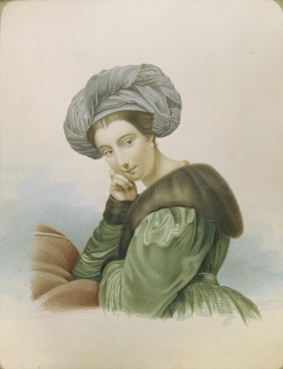Näyttelijä Ekaterina Semjonovan muotokuva 1786-1849, 1800-luvun alku. tekijältä Unbekannt