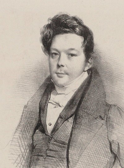 Muotokuva säveltäjä Auguste-Mathieu Panseronista 1796-1859, 1820. tekijältä Unbekannt