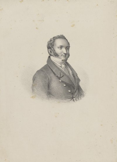 Muotokuva säveltäjä Gioachino Antonio Rossinista 1792-1868, 1826. tekijältä Unbekannt