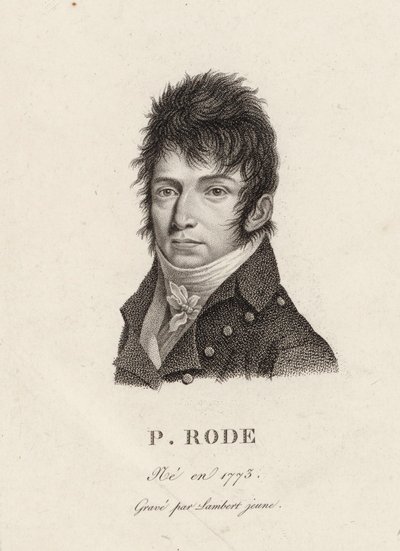 Muotokuva säveltäjä Pierre Jacques Joseph Rodesta 1774-1830. tekijältä Unbekannt