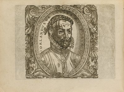 Säveltäjä Roland de Lassuksen muotokuva 1532-1594, 1560 tekijältä Unbekannt