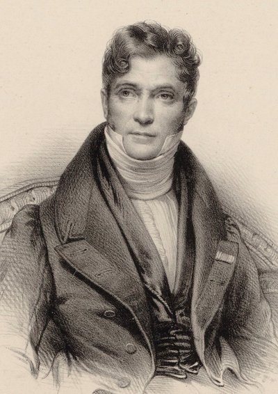 Kapellimestari ja säveltäjä Gaspare Spontinin muotokuva 1774-1851, noin 1844. tekijältä Unbekannt