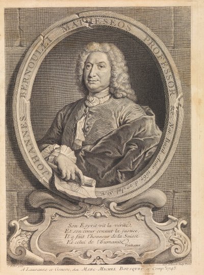 Matemaatikko Johann Bernoullin muotokuva 1667-1748, 1742. tekijältä Unbekannt