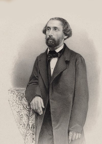 Pianisti ja säveltäjä Julius Schulhoffin muotokuva 1825-1898, 1860. tekijältä Unbekannt
