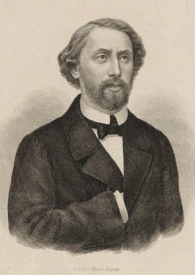 Pianisti ja säveltäjä Julius Schulhoffin muotokuva 1825-1898, 1860. tekijältä Unbekannt