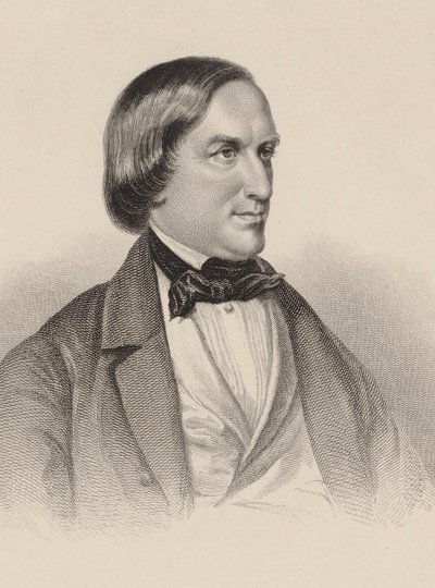 Pianisti ja säveltäjä Karl August Krebsin muotokuva 1804-1880. tekijältä Unbekannt