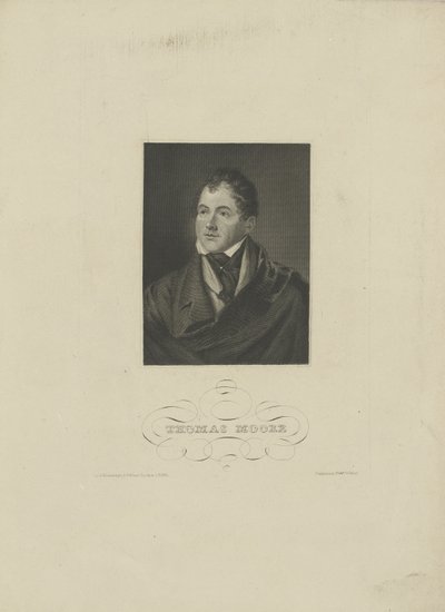 Runoilija Thomas Mooren muotokuva 1779-1852, 1830-luku. tekijältä Unbekannt