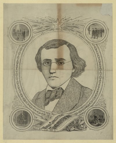 Vallankumouksellisen demokraatin Nikolai Tšernyševskin muotokuva 1828-1889, 1890-luku tekijältä Unbekannt