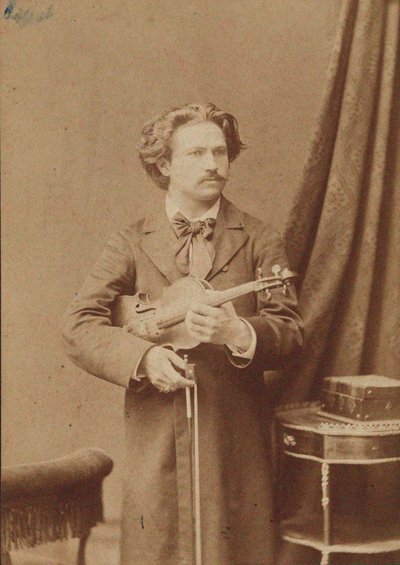 Muotokuva viulisti ja säveltäjä Frantisek Ondricek 1857-1922, 1882-1883. tekijältä Unbekannt