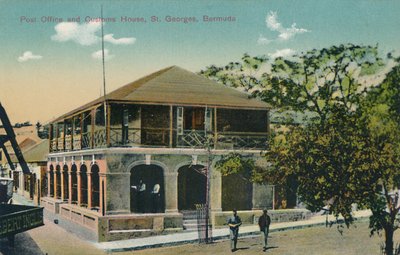 Posti ja tullitalo, St. Georges, Bermuda, 1900-luvun alku. tekijältä Unbekannt