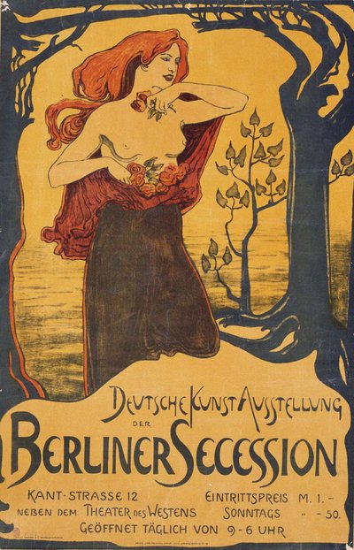 Juliste Berliinin Secession-näyttelyyn, n. 1900 tekijältä Unbekannt
