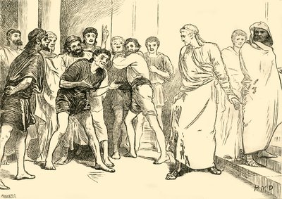 Posthumius Tarentumin teatterissa, 1890. tekijältä Unbekannt